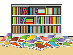 圖書館卡通圖書的魅力